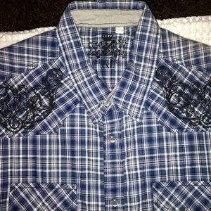Guess short sleeve button up XXL